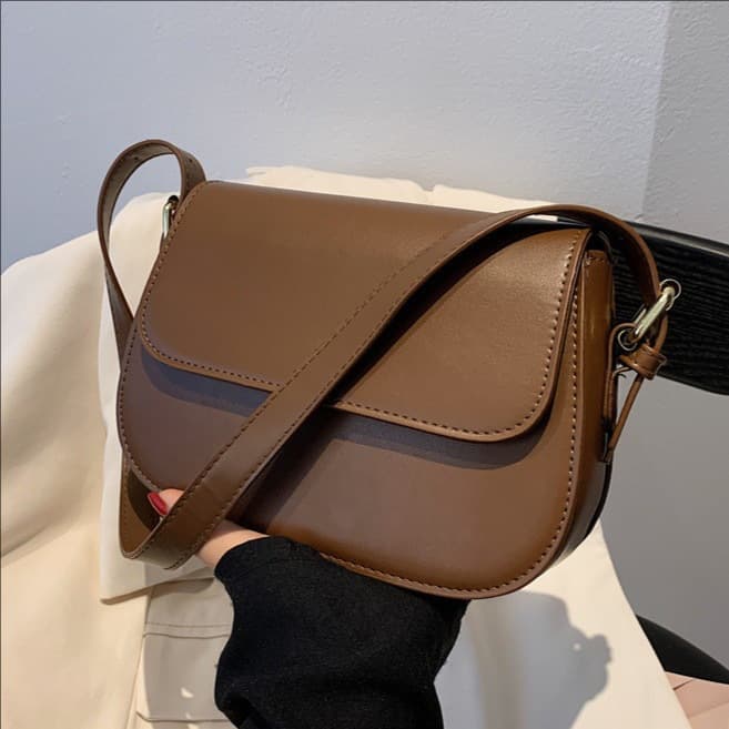 Cross-border Small Bag Women's Bag Trendy Fashion Temperament Simple One-Shoulder Crossbody Bag Retro Versatile Small Square Bag Cross-border Women's Bag