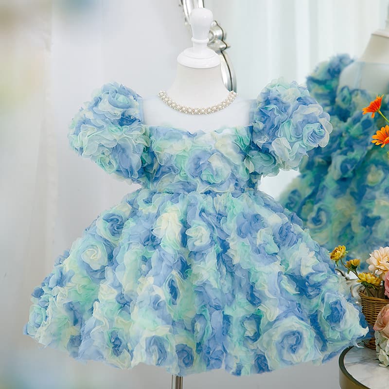 Children's Princess Dress Girls High-End Birthday Tutu Piano Host Performance Gown