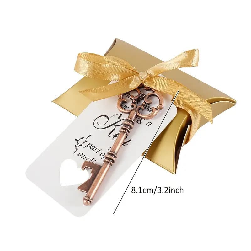Zinc Alloy Creative Vintage Key Beer Bottle Opener Candy Box Key Card 50 Pieces Per Pack Office Culture Metal Crafts