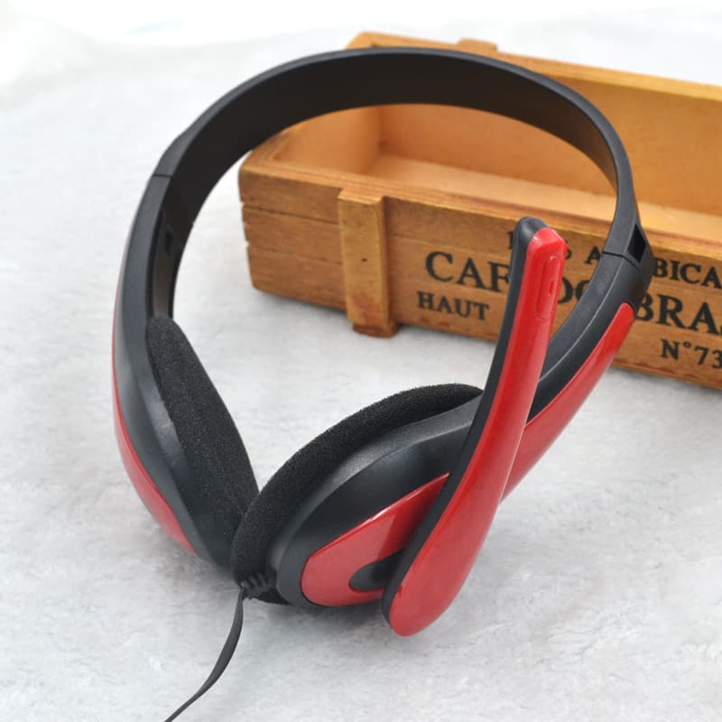 Wholesale Headset for Call Center Operators, Over-Ear Computer Headphones, Gaming Headset with Microphone, Cheap 3.5mm