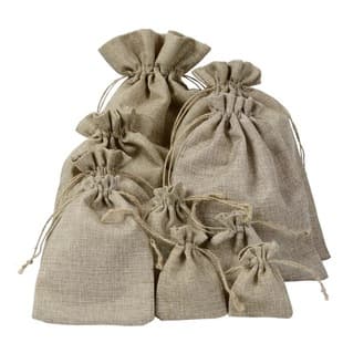 Stock Linen-Like Drawstring Bag Drawstring Rice Linen Jewelry Pouch Gift Packaging Wholesale Sachet Bamboo Charcoal Antique Bag