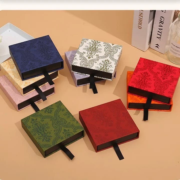 High-grade antioxidant PE film Gucci pattern floating box jewelry storage box for necklaces, bracelets, and accessories