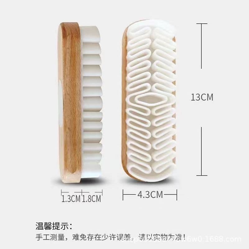 Beechwood raw rubber brush eraser for stain removal on sneakers, cleaning white shoes, reverse suede, and nubuck shoe brush.