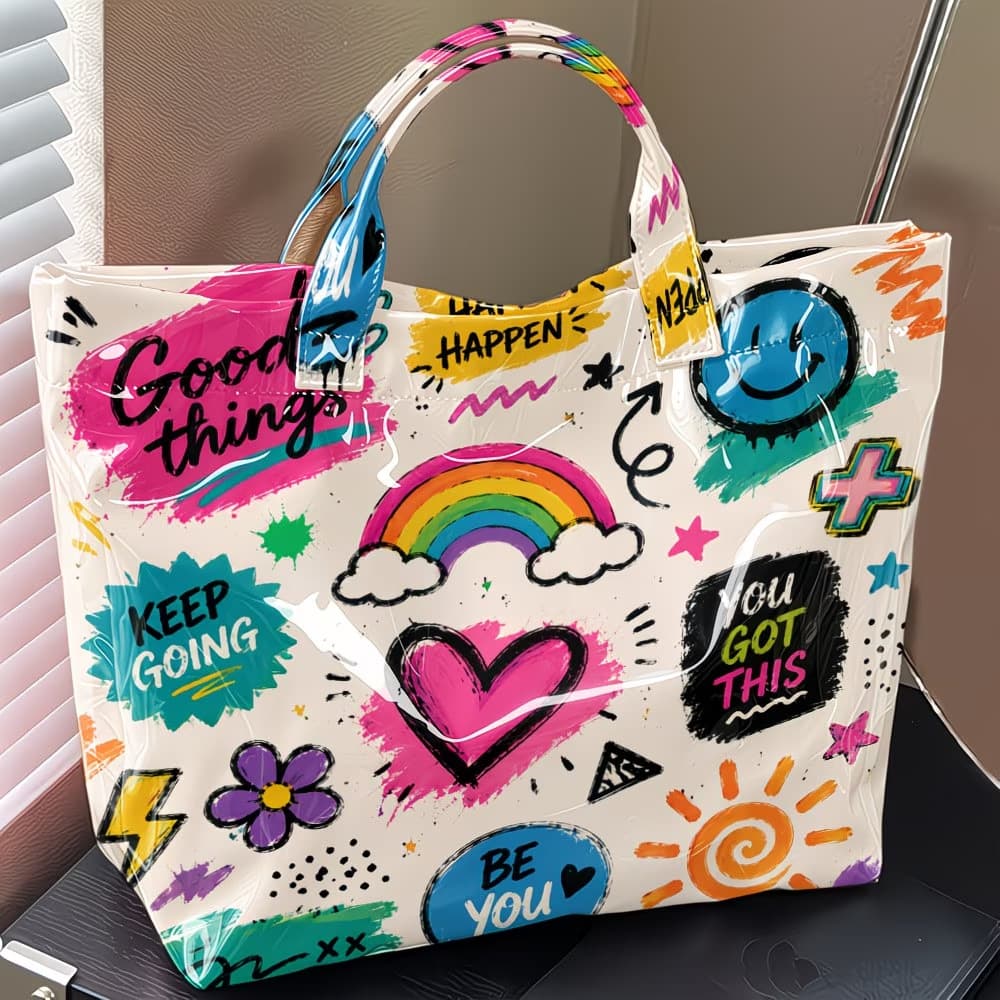 Amazon Temu New Hot-Selling Single Shoulder Bag Tote Bag Beach Bag PVC Bag
