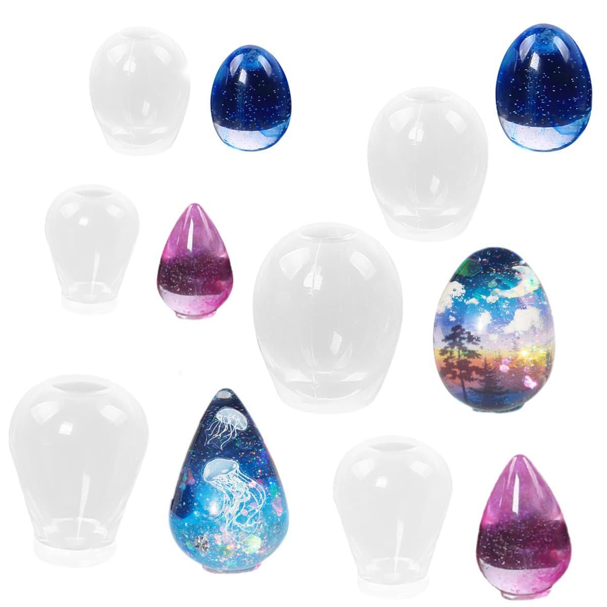 DIY Resin Crystal Silicone Mold Earring Stud Silicone Mold Coaster Craft Silicone Mold Custom