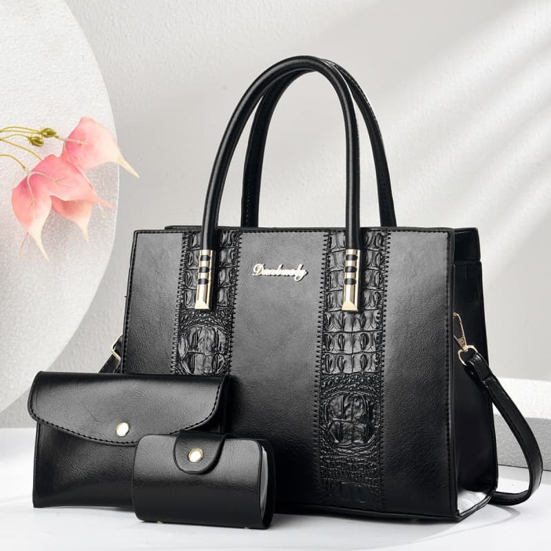 Fashionable Simple Multi-Pocket Large Capacity Light Luxury Premium Commuter Outing Versatile Bag Set of 3