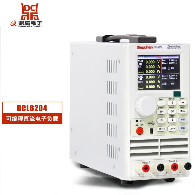 Changzhou Dingchen Dual-Channel Programmable DC Electronic Load DCL6204 150V/20A*2/400W