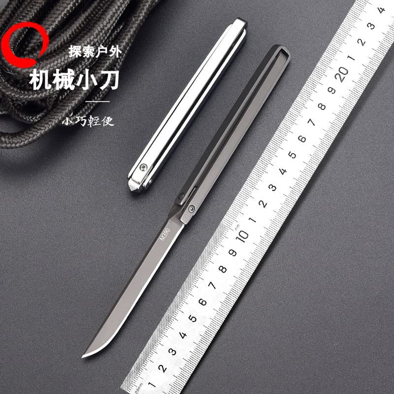 New Outdoor Mini Knife Window Breaker Survival Knife Creative Portable Fruit Knife Self-Defense Folding Knife Mini Mechanical Knife