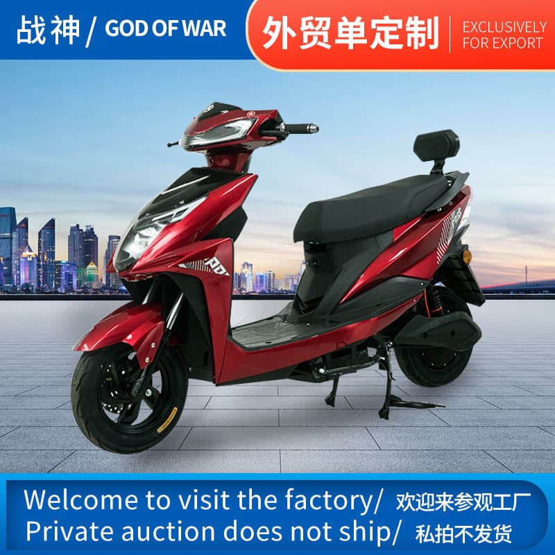 European and American Export War God Electric Vehicle 48V Commuter Electric Scooter Large Pedal Motorcycle High-Speed Gas Vehicle Foreign Trade