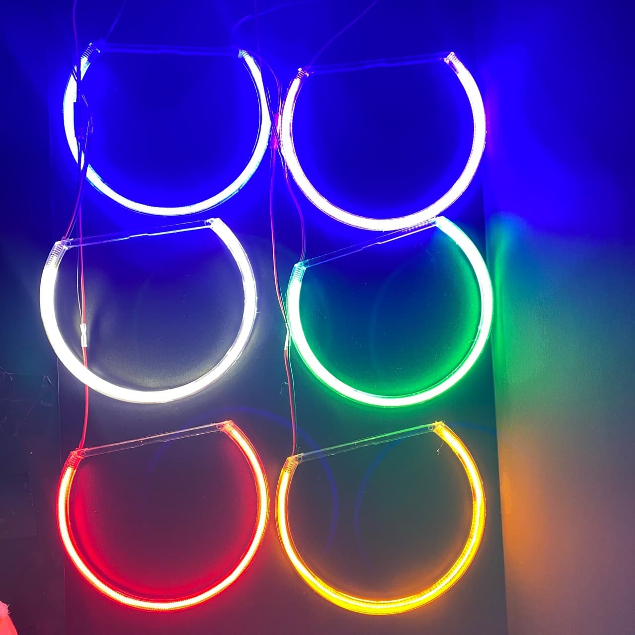LED Angel Eyes for BMW E36 131mm*4 228LED Genuine High-Brightness Beads with Wiring Kit
