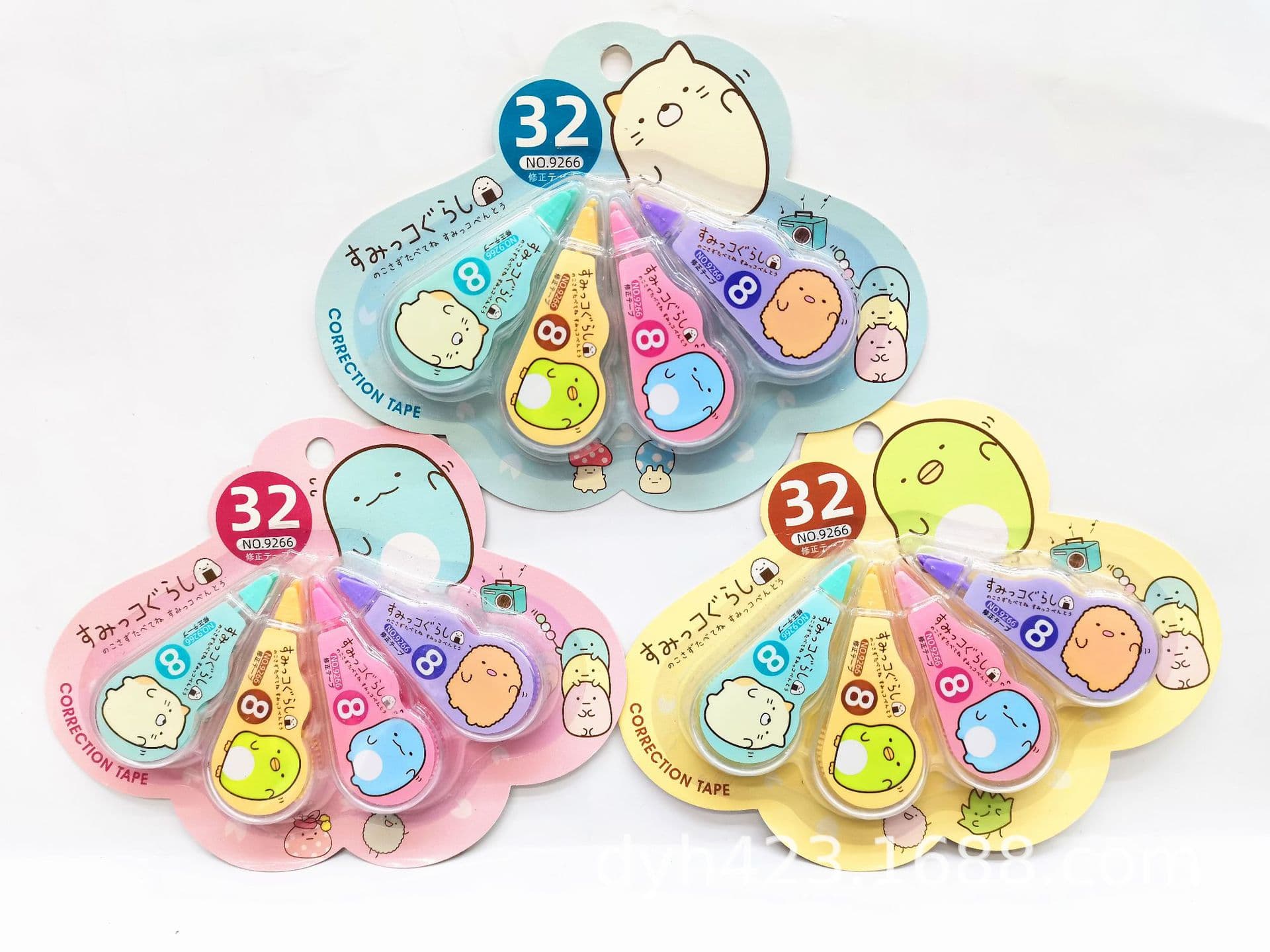 Cute Cartoon Mini 4-Pack Correction Tape Set / Correction Tape / Creative Stationery 9266