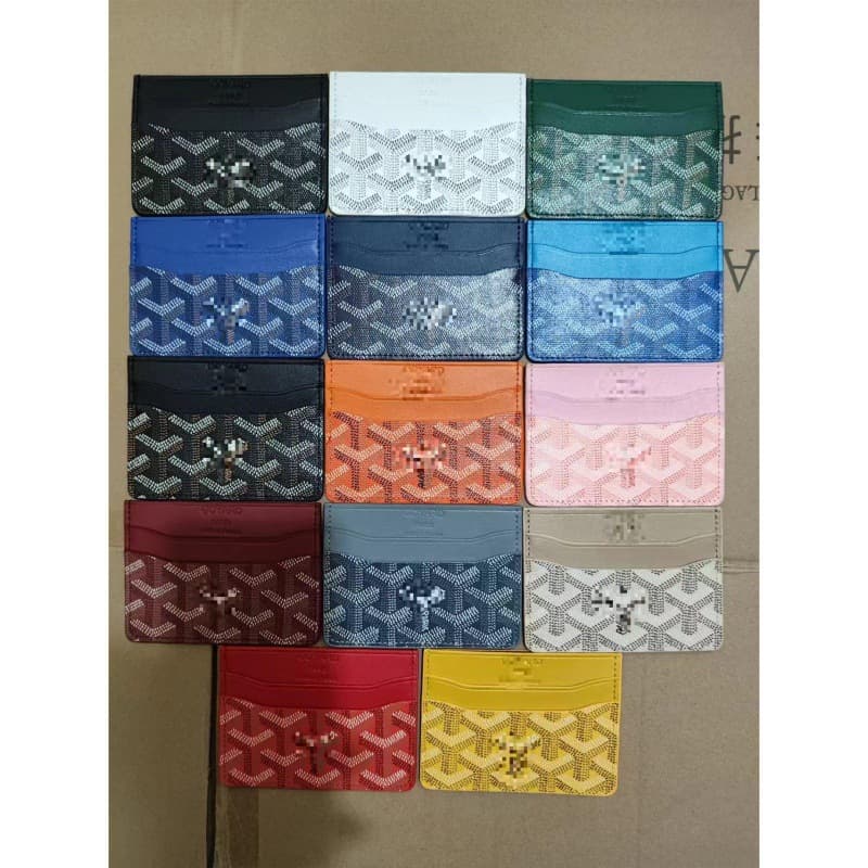 2024 New Style Dog Tooth Bag Slim Multi-Color Versatile One-Piece Anti-Magnetic Card Holder ID Organizer Small Letter Print