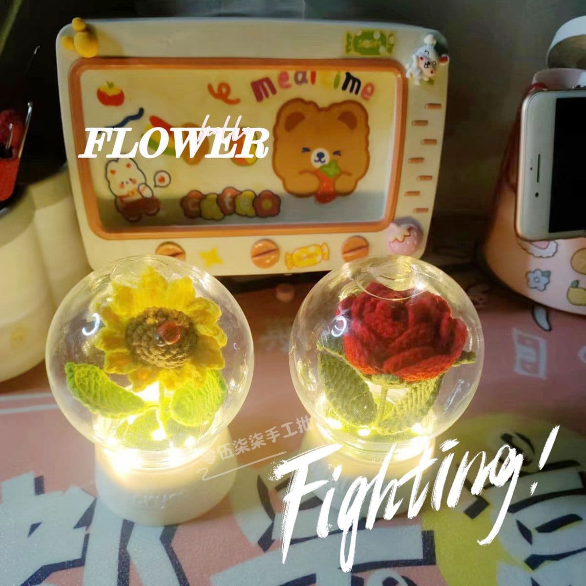 Night Light for Kids DIY Creative Handmade Transparent Toy Crystal Ball Plastic Trendy Lampshade Dustproof