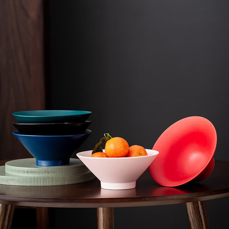 Chinese Tea Snack Plate, Coarse Pottery Pedestal Fruit Plate, Zen-Style Small Dish, Japanese Coarse Pottery Snack and Nut Bowl, Ceramic Tray
