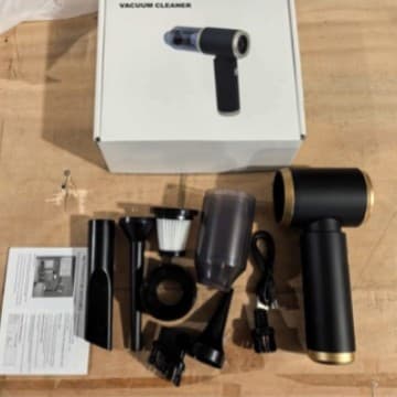 Car Vacuum Cleaner, Suction and Blowing 2-in-1, Wireless Mini Vacuum, Car and Home Electric Dust Blower, Strong Suction