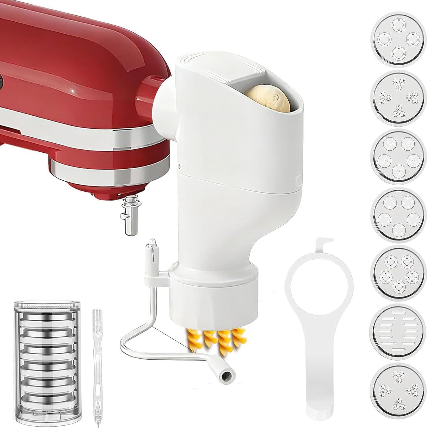 New Cross-border KitchenAid Pasta Accessory Italian Macaroni KitchenAid Stand Mixer Extrusion Noodle Set