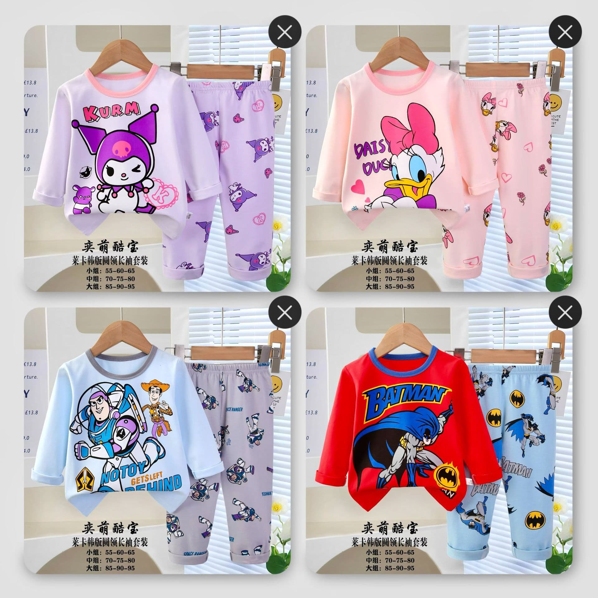 Pajamas for kids Spring and Autumn Thin Boys Set Cartoon Long Sleeve Loungewear Base Layer Autumn Clothes