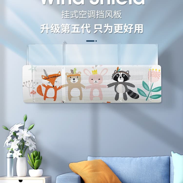 Universal Hanging Air Conditioner Wind Deflector for Maternity and Infant Use, Anti-Cold Air Direct Blow Shield