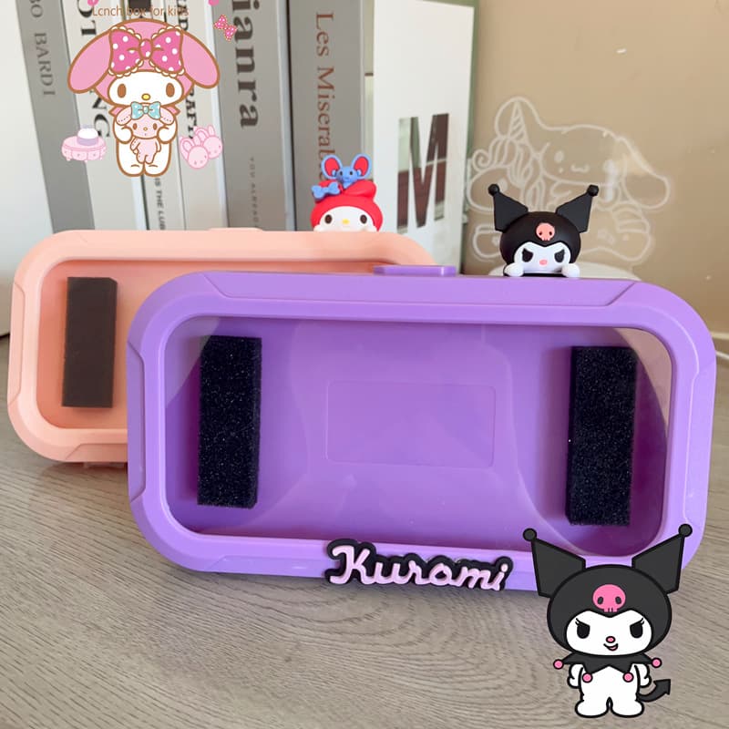 Popular bathroom waterproof cartoon Sanrio mobile phone holder Stitch wall mobile phone holder 360° self-rotation