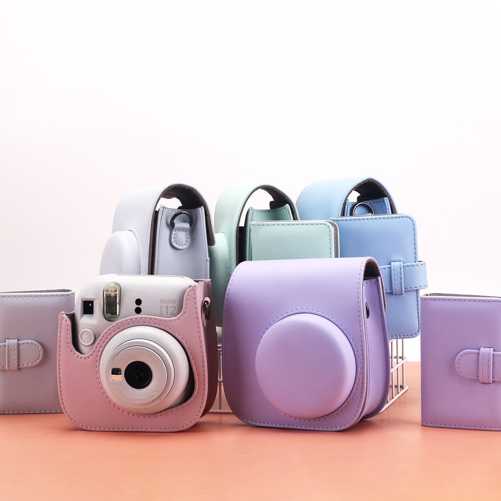 Polaroid mini12 universal solid color set magnetic suction + 3-inch camera same color set camera bag photo album crossbody bag