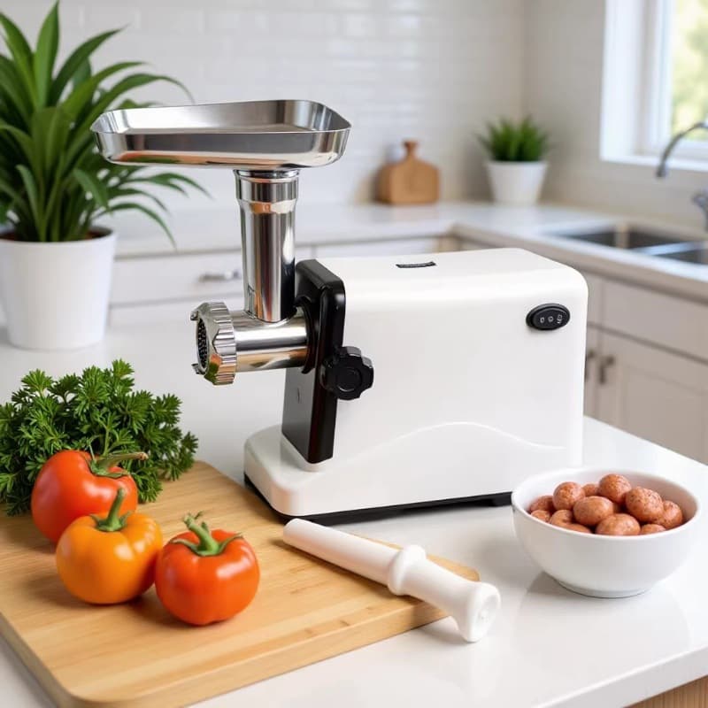 New Multifunctional Electric Meat Grinder Automatic Sausage Stuffer Vegetable Mincer Small Garlic Masher Baby Food Blender Cross-Border