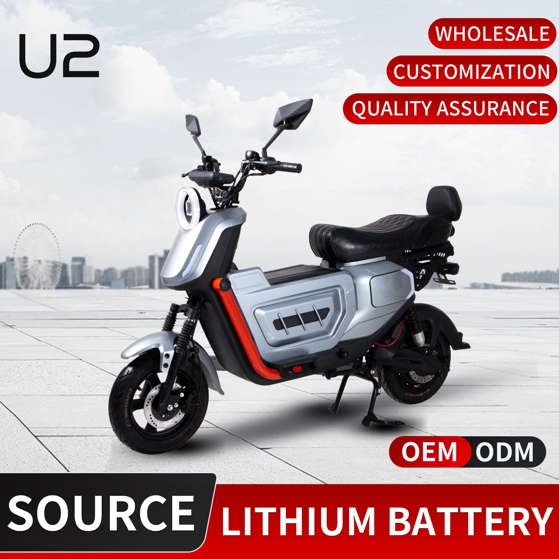 Source Factory 48V60V Universal Electric Motorcycle Battery Bike with Long Range, Electric Bicycle, Cross-Border Direct Sales