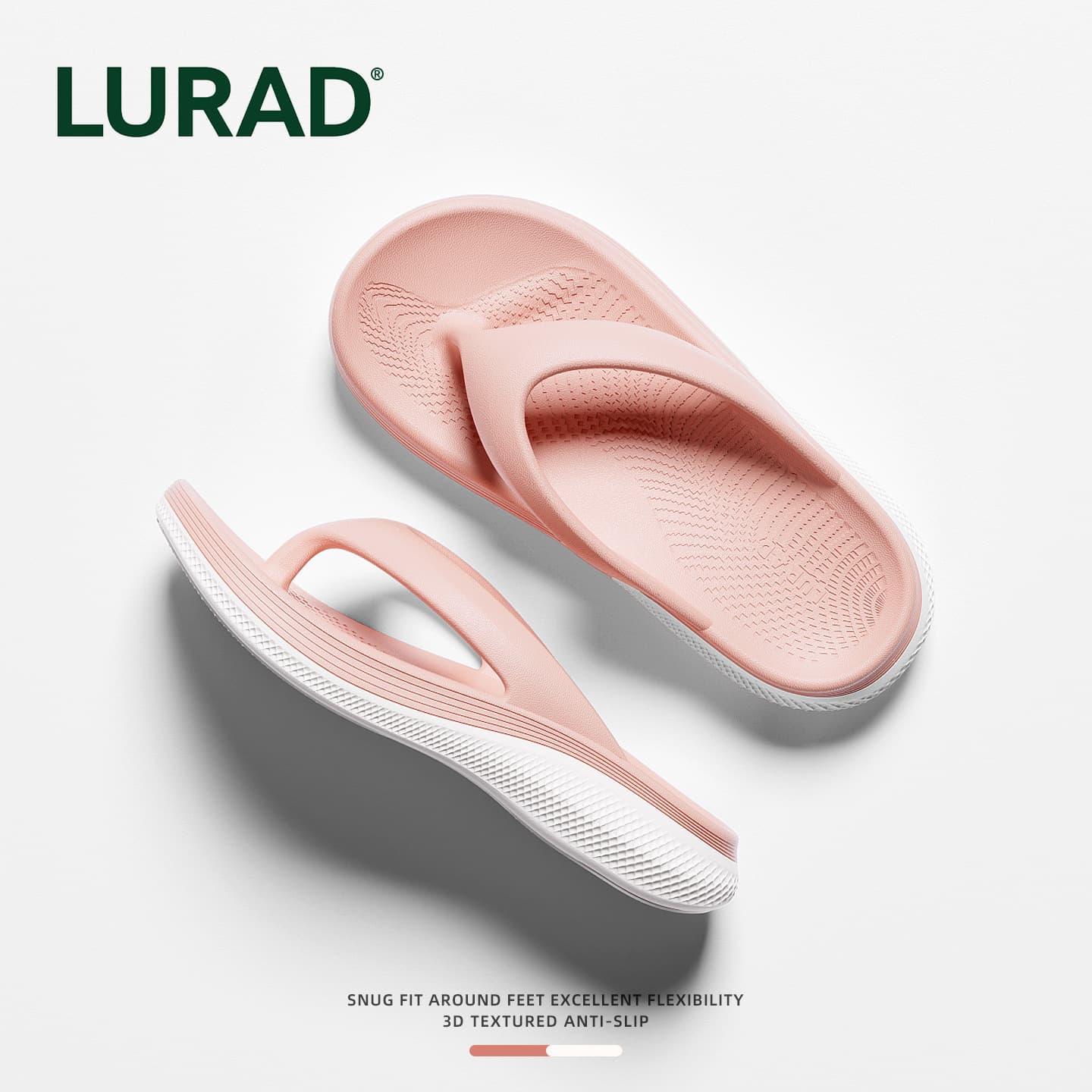Summer Flip Flops for Men, Two-Tone Casual, Factory Direct, Beach Sandals, Breathable, Non-Slip, Thong Sandals