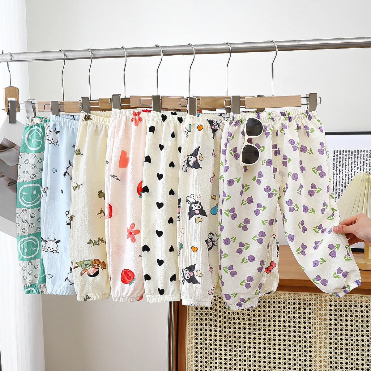 Children's Mosquito-Repellent Pants, Summer Thin Loose Sleep Pants, Baby Casual Sports Pants for Boys and Girls, Lantern Pants Wholesale
