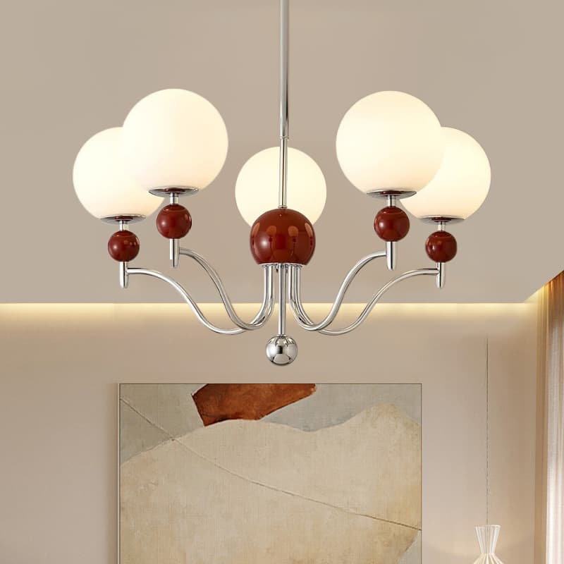 Cute Cream Style Magic Bean Bedroom Lamp Modern Simple Warm Restaurant Eye Protection Chandelier Full Spectrum Creative Living Room Lamp