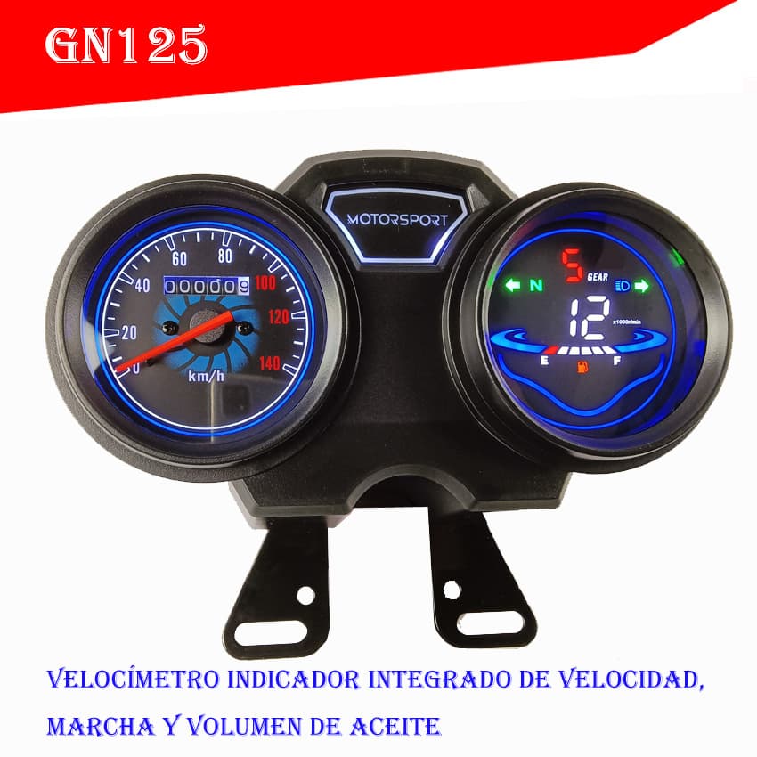 South American CARGUERO 200 motorcycle, Italika RC200 RC250, Thunder 125 gauges