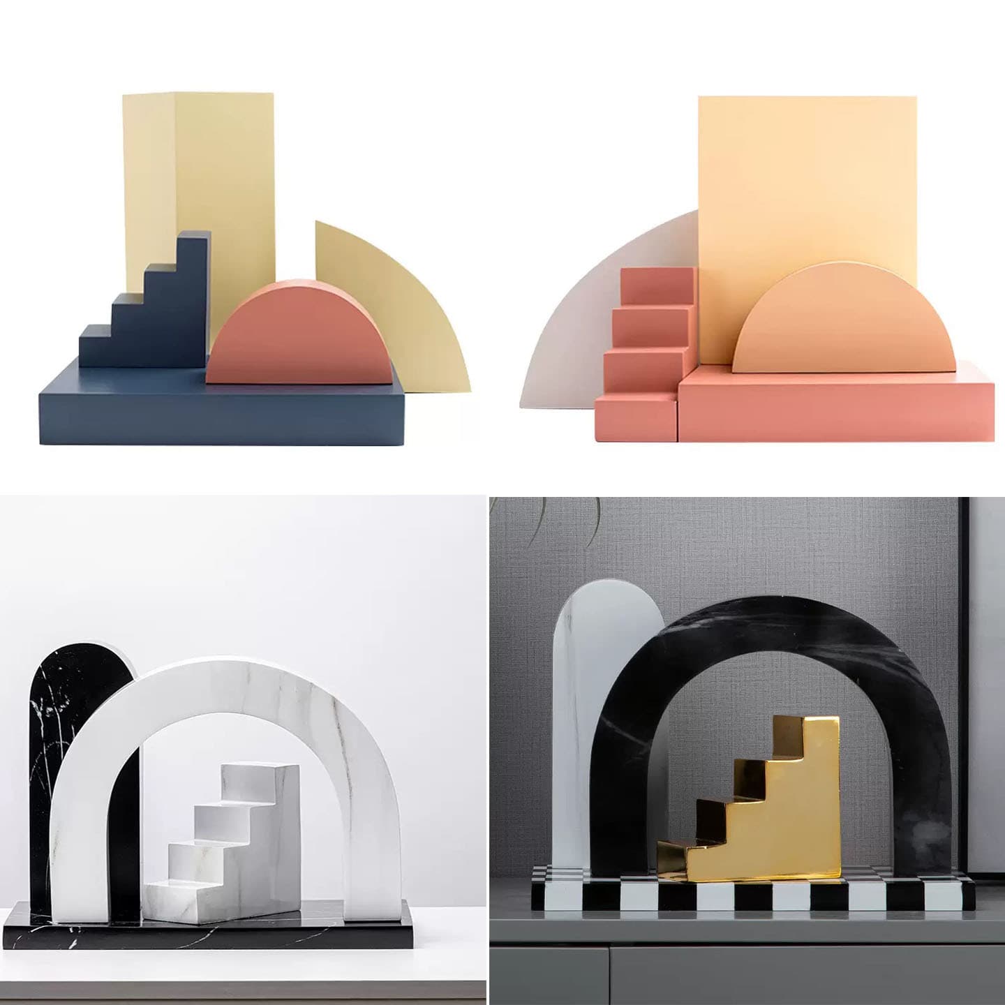 Modern Minimalist Geometric Creative Resin Ornament Home Window Display Block Home Decoration Soft Furnishing Wholesale