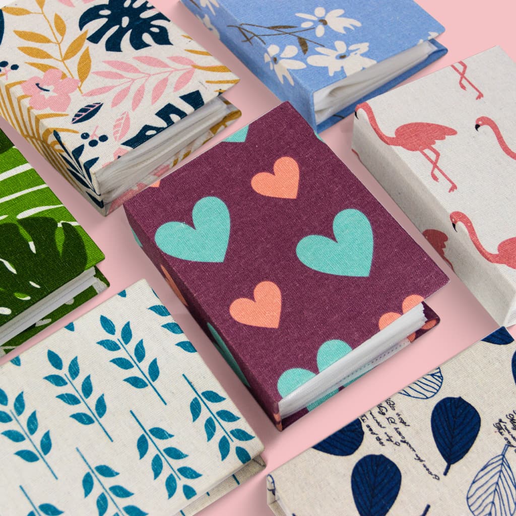 ZheYu New 4R 6-Inch 100-Pocket Printed Fabric Photo Album - In-Stock Wholesale Cross-Border Hot Seller