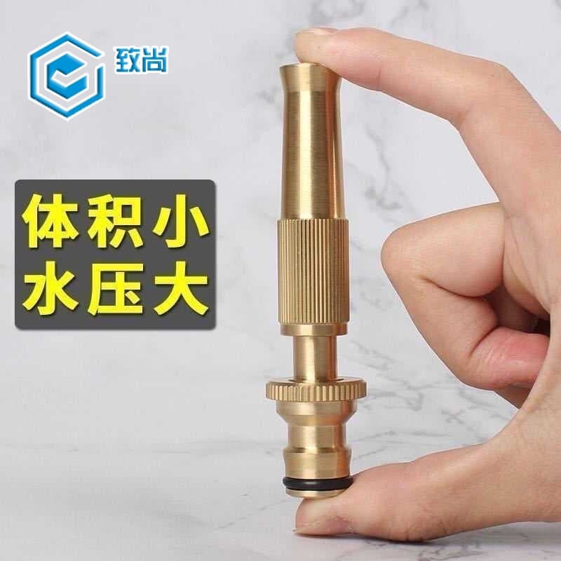 Factory Direct Nipple-Type All-Brass Direct Spray Car Wash Nozzle Household High Pressure Car Wash Gun
