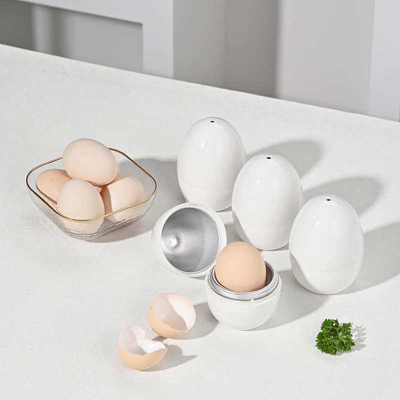 New Cross-Border Microwave Egg Steamer Poached Egg Maker Soft-Boiled Egg Cooker Portable 4-Egg Household Steaming Tool