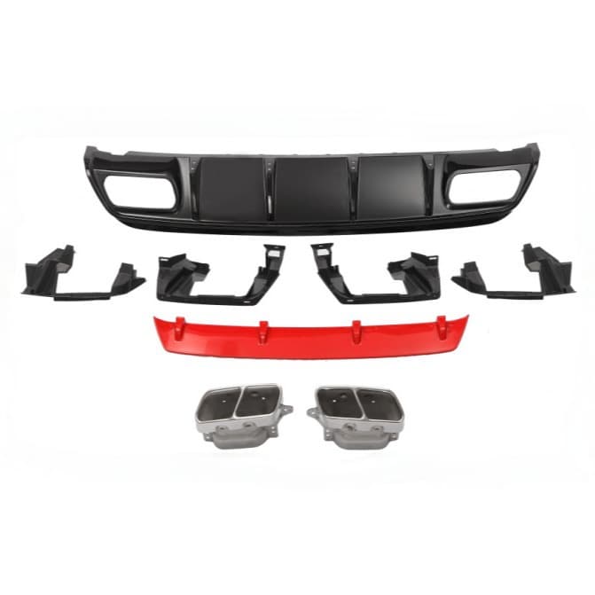 13-18 W176 Rear Diffuser AMG45 Style