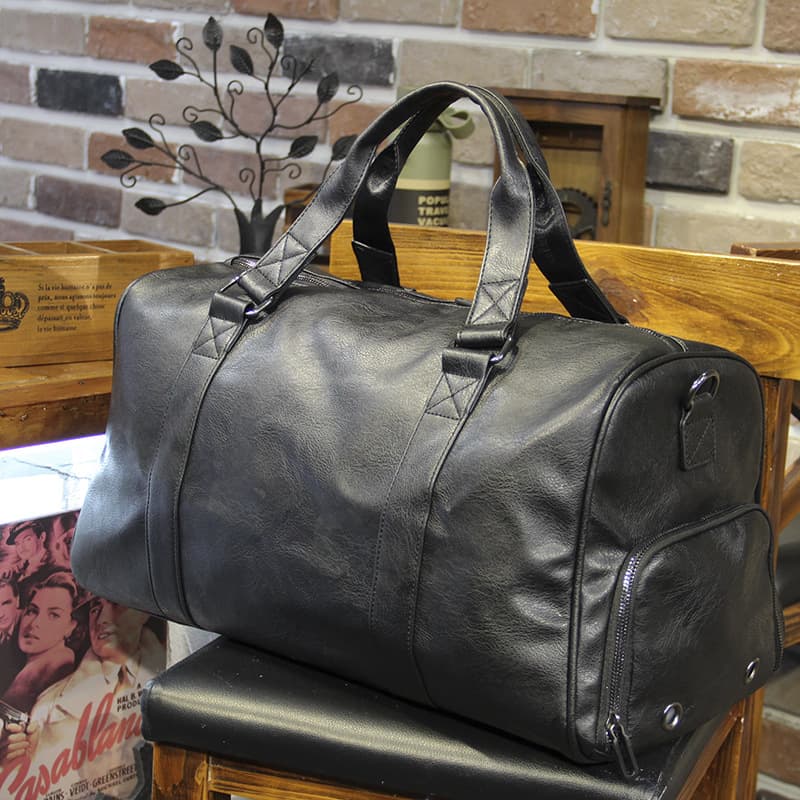 Dry and wet separation business tote travel bag with shoe compartment, short-distance business trip carry-on bag, shoulder bag/crossbody bag.