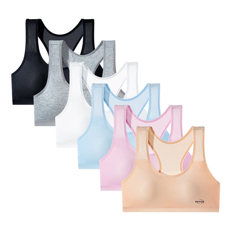 Chest wrap underwear for women anti-wardrobe malfunction anti-slip non-wire thin teenage base layer matching school uniform sports chest wrap for junior and senior high school.