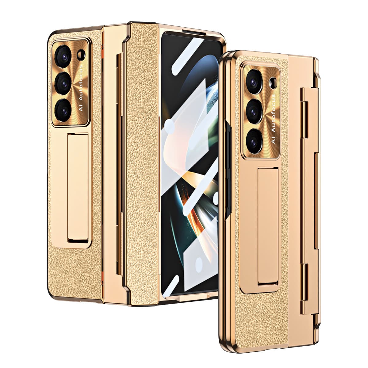 Compatible with Samsung Z Fold 7 Phone Case Fold 6 Foldable Hinge Leather Fold 8 Pen Slot Full Coverage Drop Protection Case
