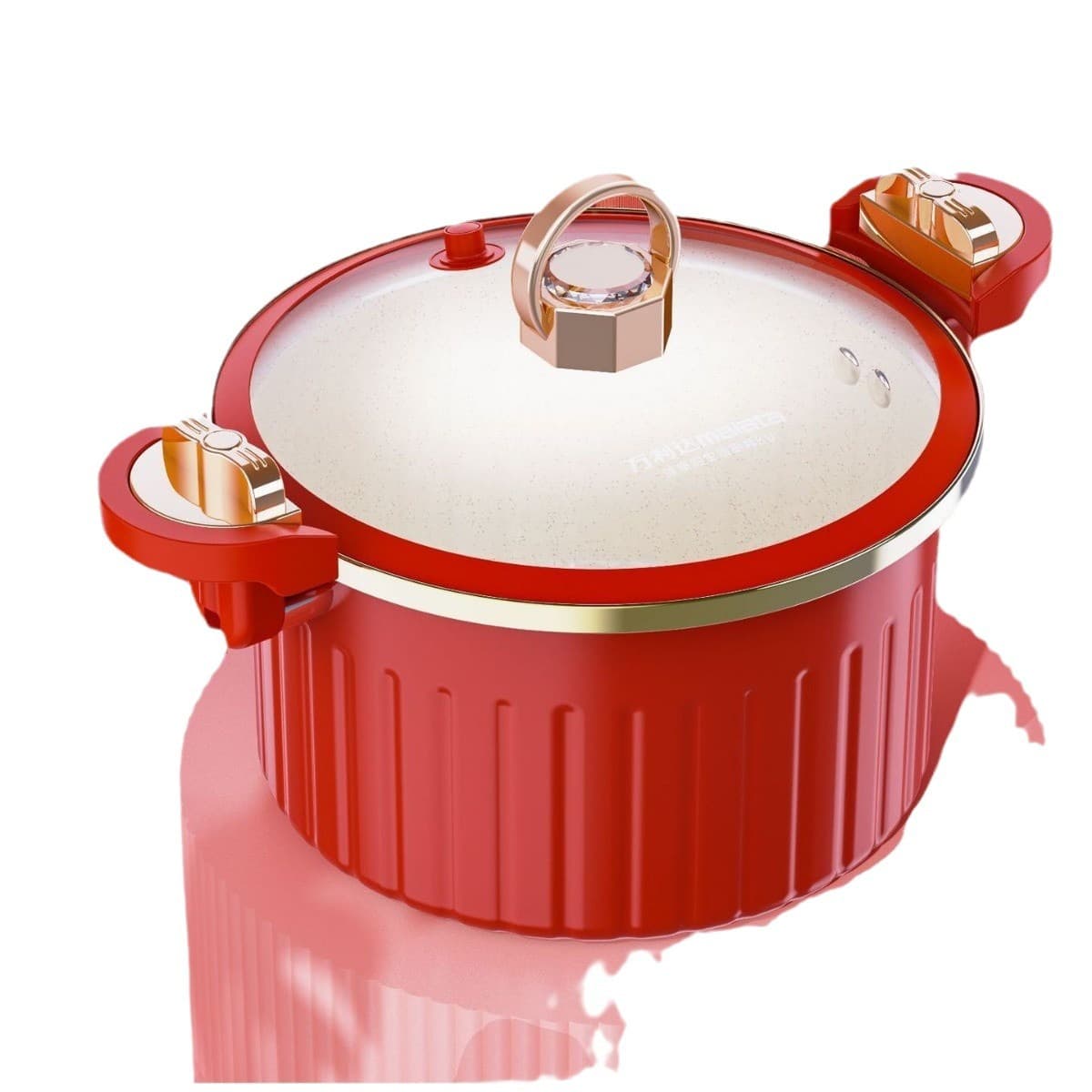 New Roman Pot Universal Soup Pot Multifunctional Non-Stick Cooking Pot Red Gift Enamel Pot Soup Pot Gift Pot