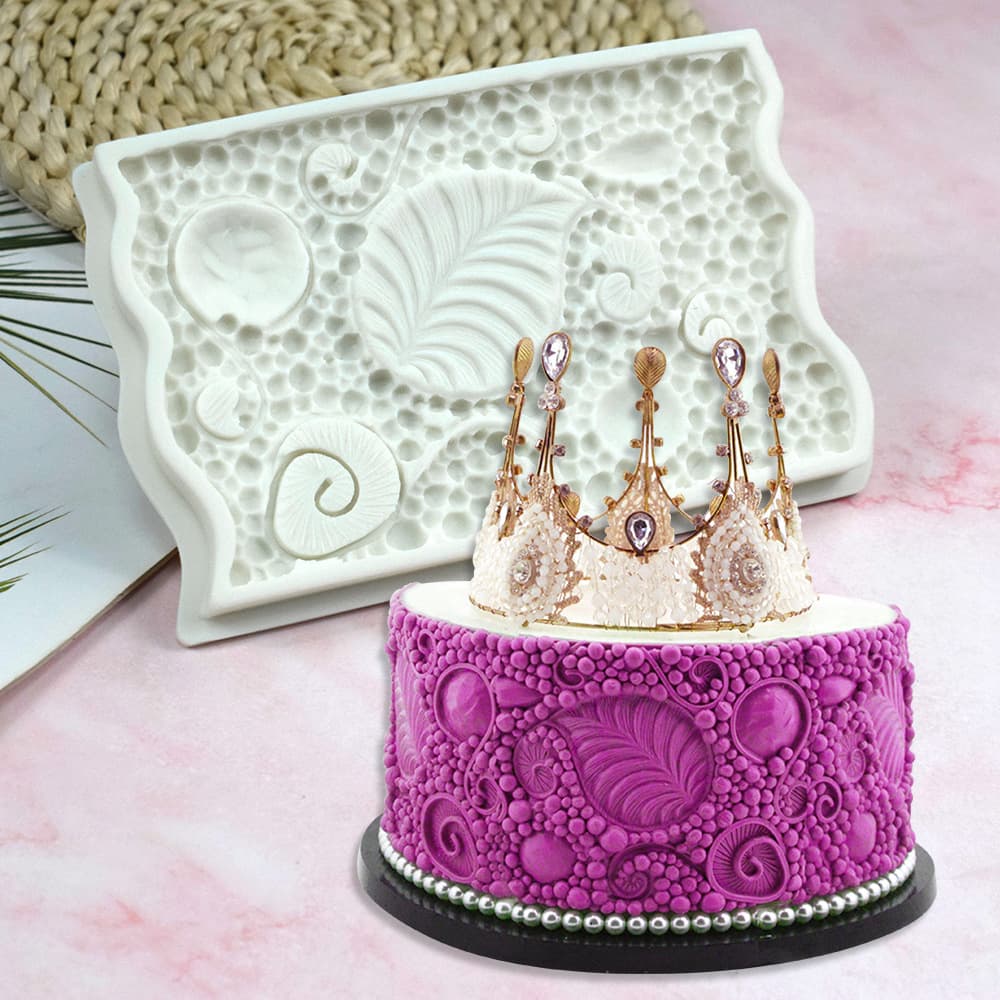 Jingyi New Rose Daisy Pearl Leaf Fondant Silicone Mold DIY Cake Decorating Baking Mold