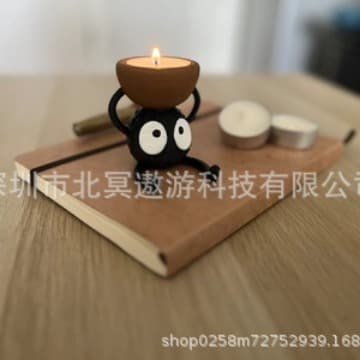 Soot Sprite Tea Candle Holder 3D Printed Soot Sprite Candle Holder Desktop Candle Holder
