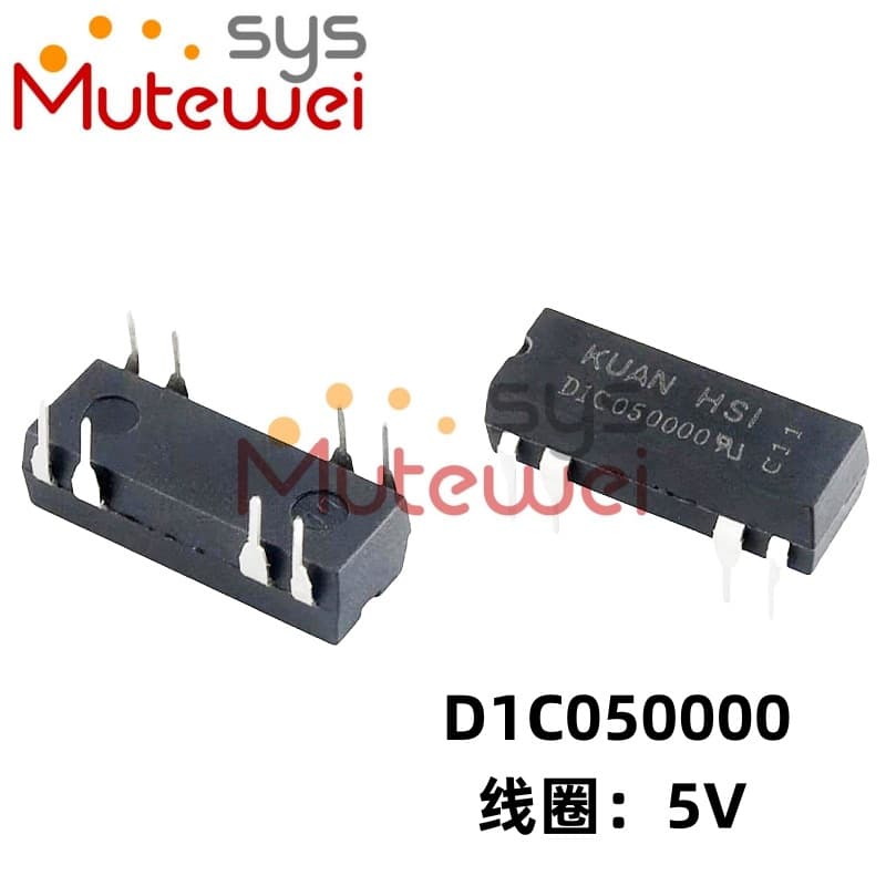 KUAN HSI Taiwan through-hole reed relay D1C050000 D1C120000 D1C240000.