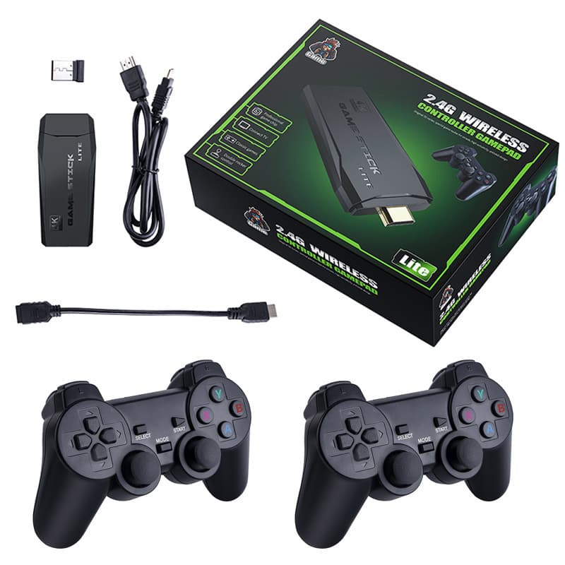 Pandora U-Box game stick HDMI TV game console M8 two-player 10000 games 2.4G wireless controller