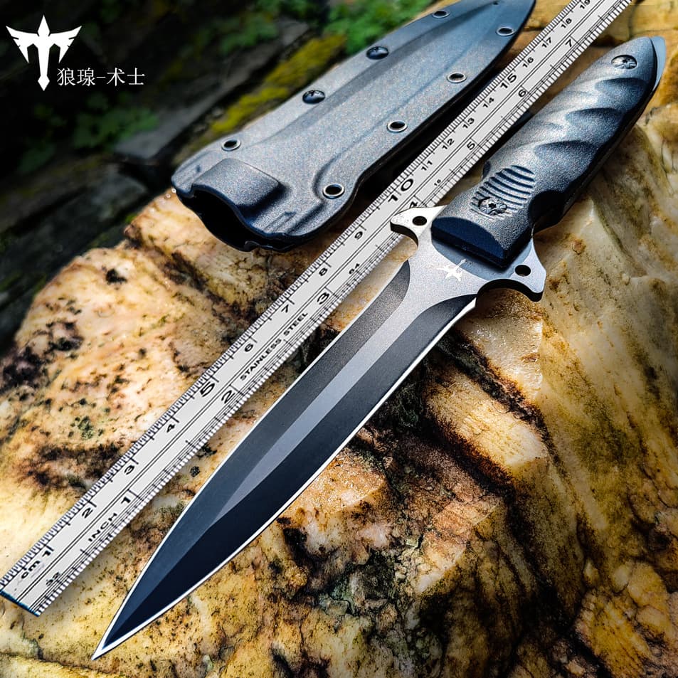 Outdoor Survival Straight Knife Camping Portable High Hardness Portable Knife for Defense Wilderness Survival Tactics Field Multi-purpose Knife