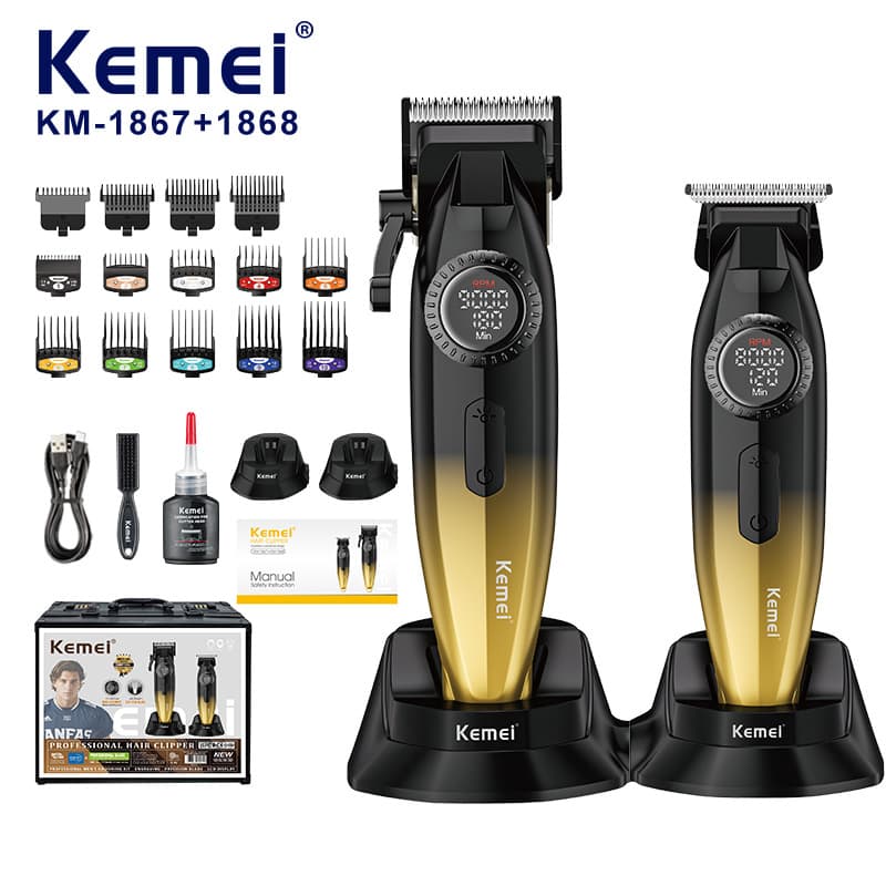 Kemei Kemei electric hair clipper set professional electric clipper hair salon professional oil head carving clipper trimmer