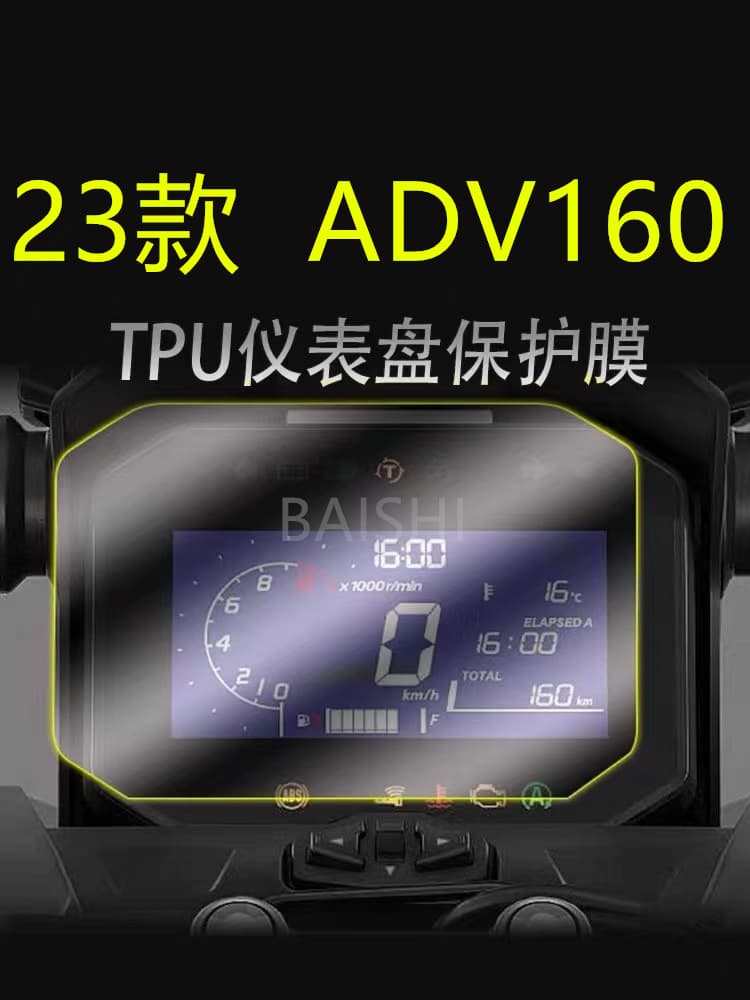 High Definition Transparent Protection Film for Honda ADV160 Model Speedometer Clear Modification Accessory Anti-scratch