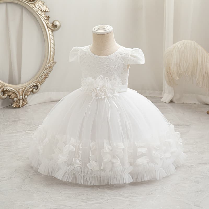 2025 New Premium Girls Birthday Dress Evening Gown Princess Dress One-Year-Old Flower Girl Dress Cross-Border Stock