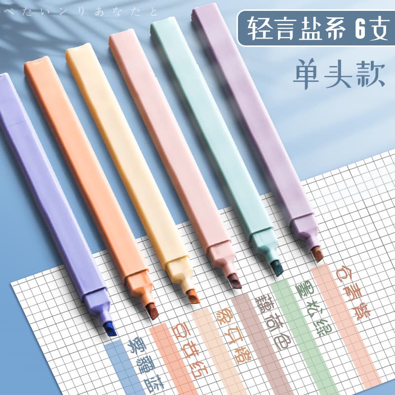 Dual-Tip Fluorescent Highlighter Markers for Students, Colorful Underlining Pens for Key Points, Journaling and Notebooks