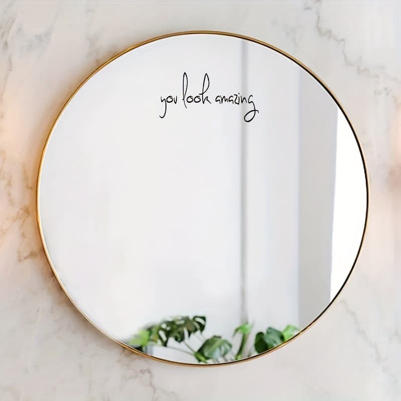 Cross-border Amazon best-selling mirror stickers, look amazing, waterproof and oil-proof, 2 sheets/set vinyl film