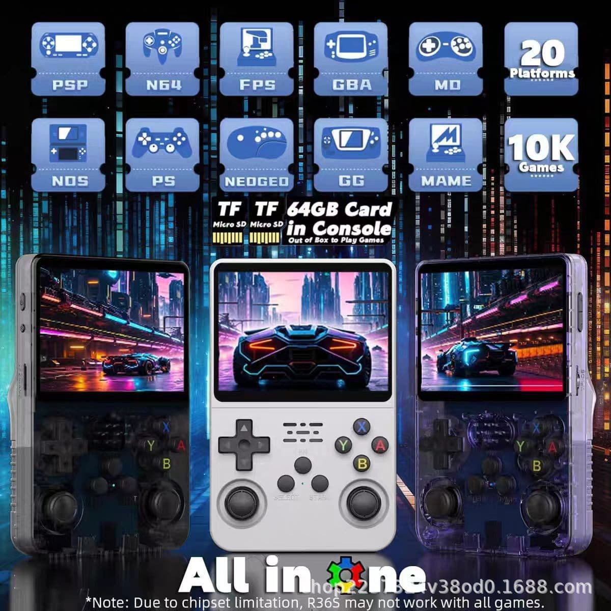 New Cross-Border R36S HD PS1 Open Source Handheld PSP Retro Portable Arcade Game GBA Handheld Game Console